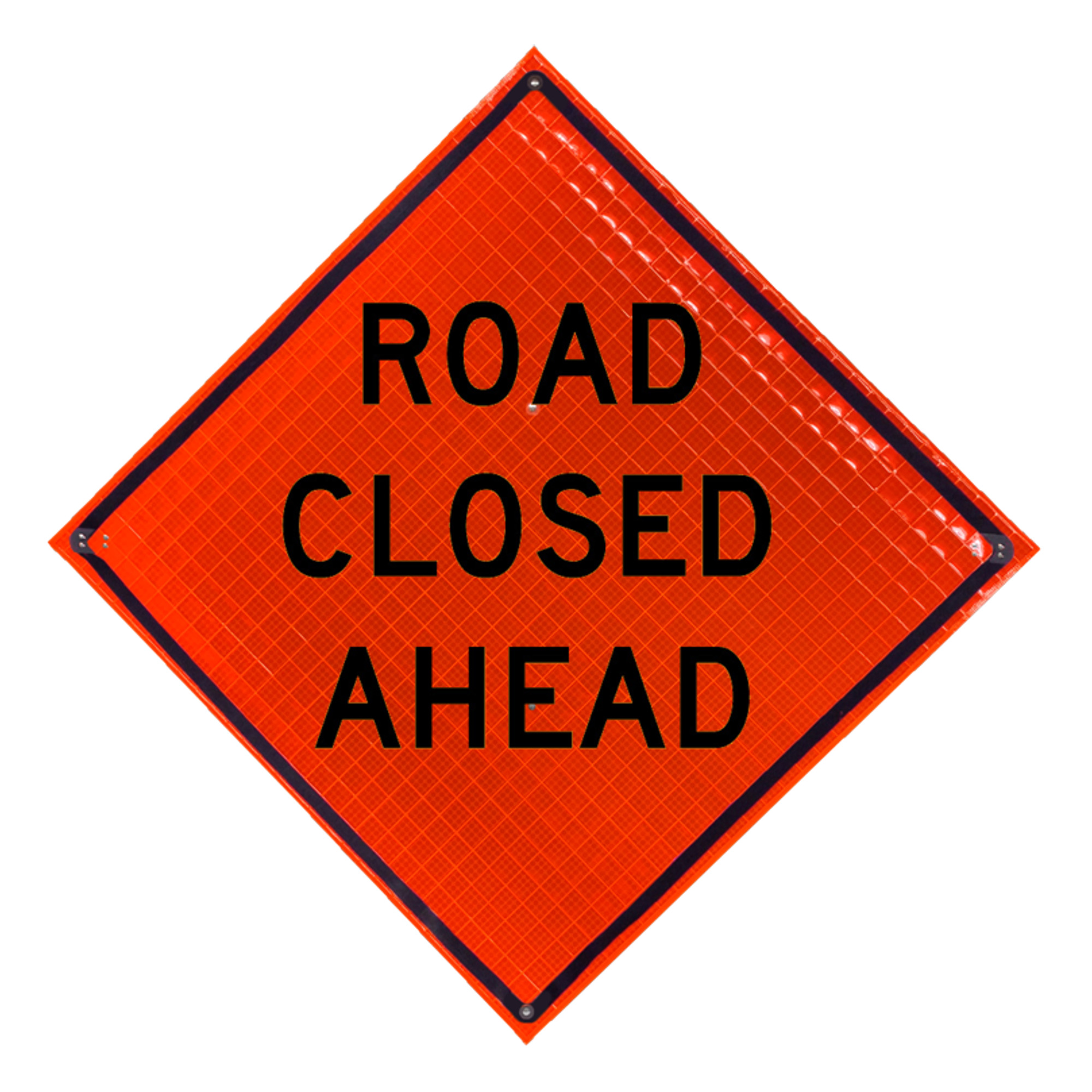 Eastern Metal, Super Bright Roll-up Sign, Height 48 in, Width 48 in, Model# C-48-SBO-4LEX-RCA
